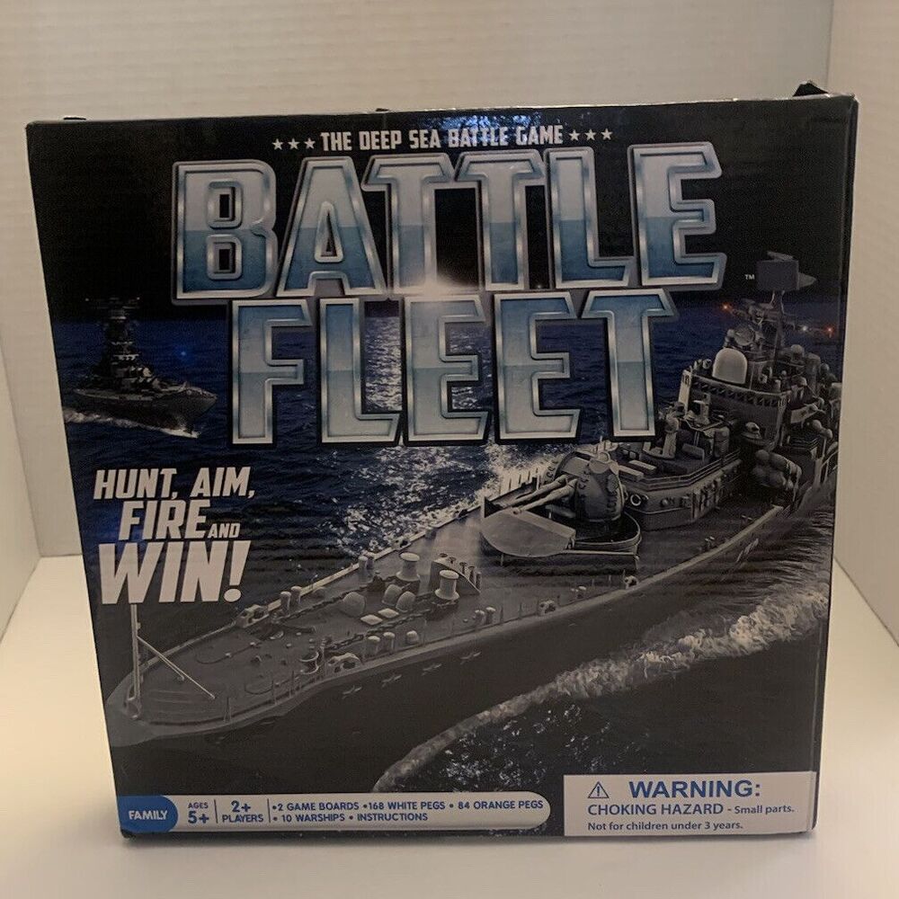 Battle Fleet Naval Warship Board Game .2 Players Battleship War Strategy